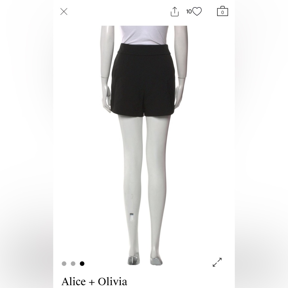 Alice + Olivia Black Shorts